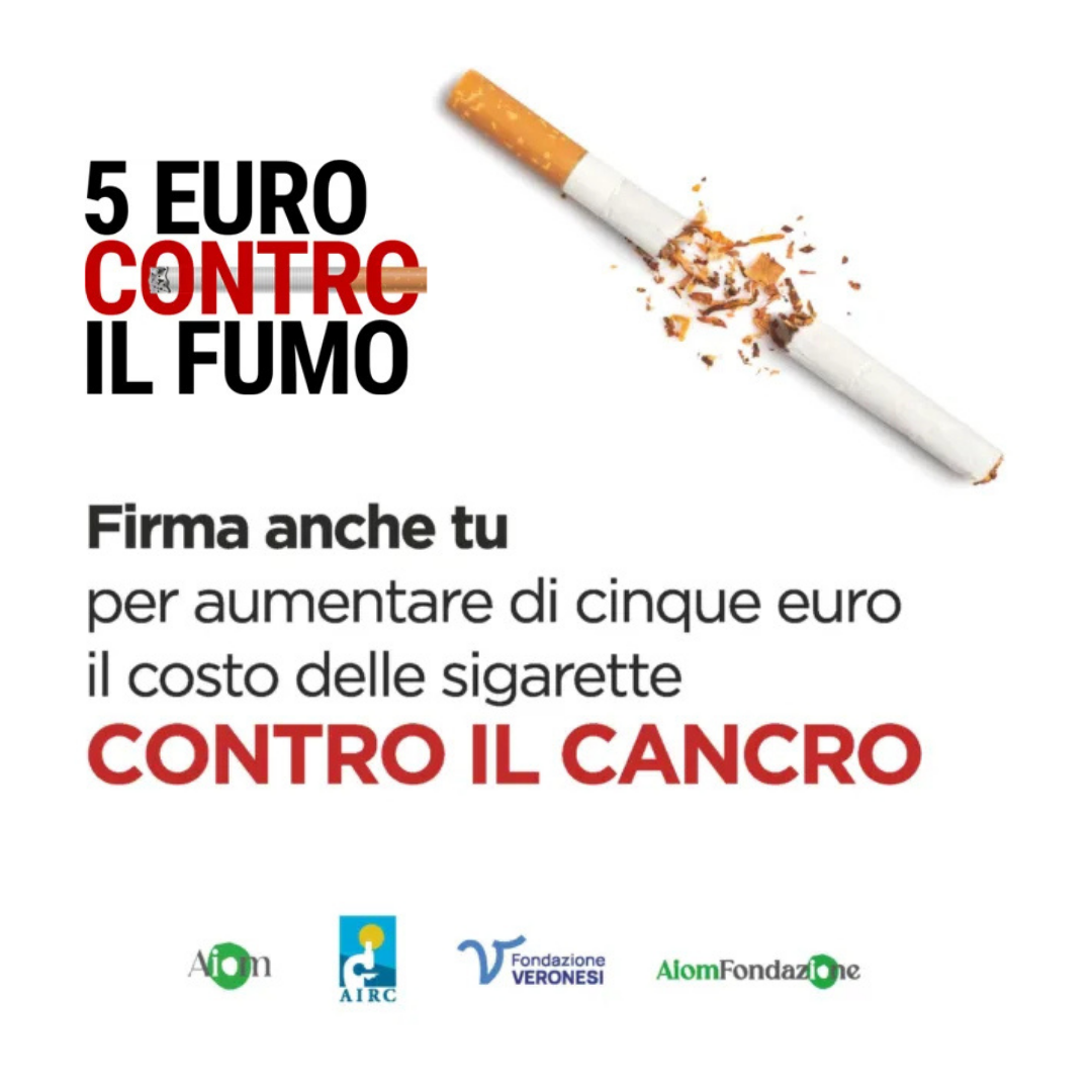5 euro contro il fumo